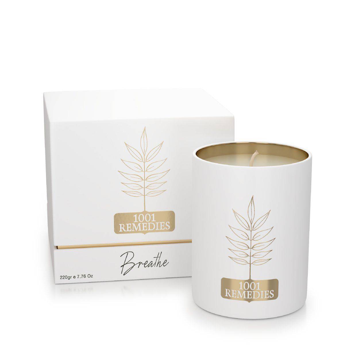 1001 REMEDIES Scented Aromatherapy Candle: Breathe - LUXUSFIT Luxury Exercise & Recovery Equipment