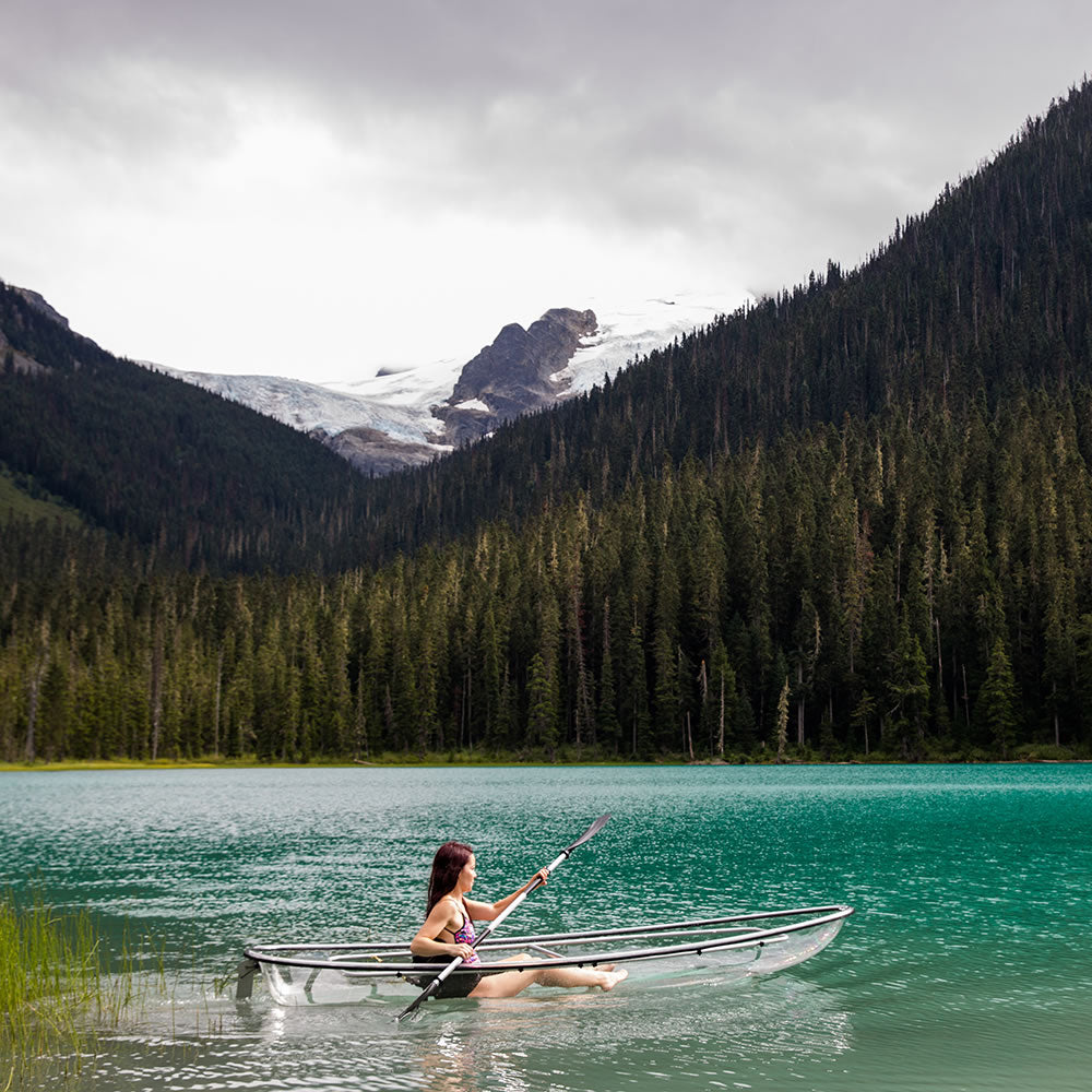 EXCLUSIVE Crystal Clear Transparent Kayak Package - LUXUSFIT Luxury Exercise & Recovery Equipment