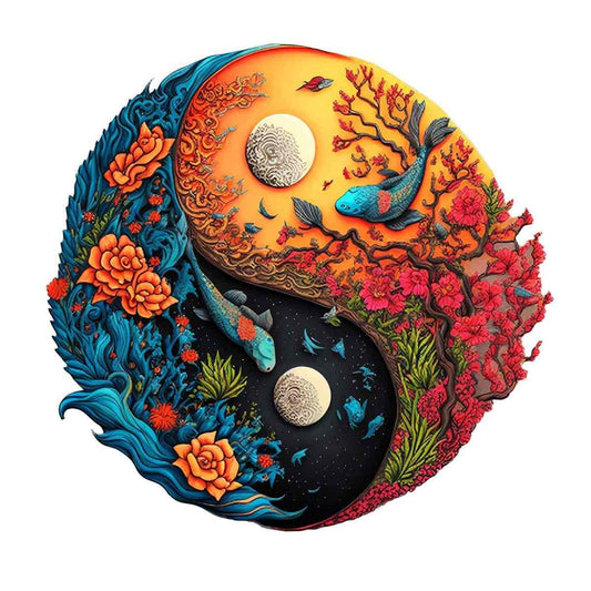 Sea Life Yin Yang - Jigsaw Puzzle