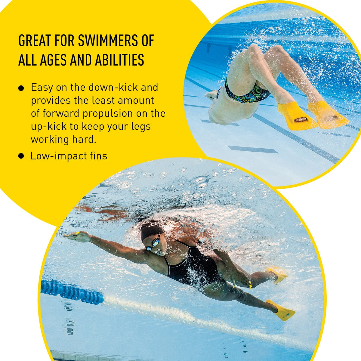 FINIS ZOOMERS® GOLD Short Blade Swim Training Fins