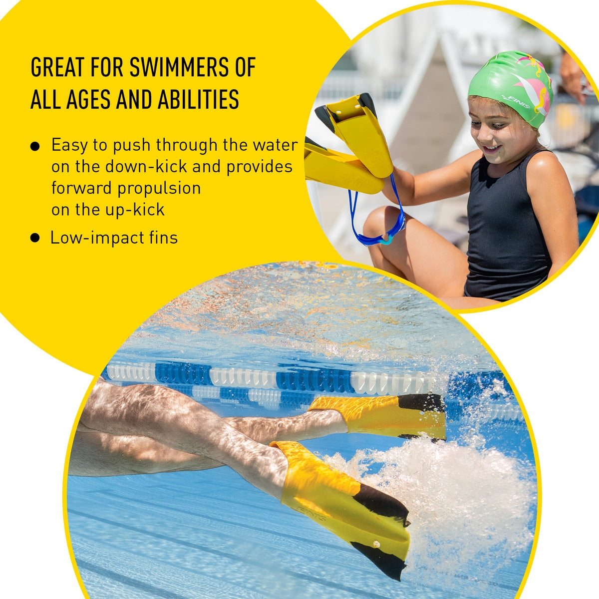 FINIS Z2 GOLD ZOOMERS® Short Blade Training Fins