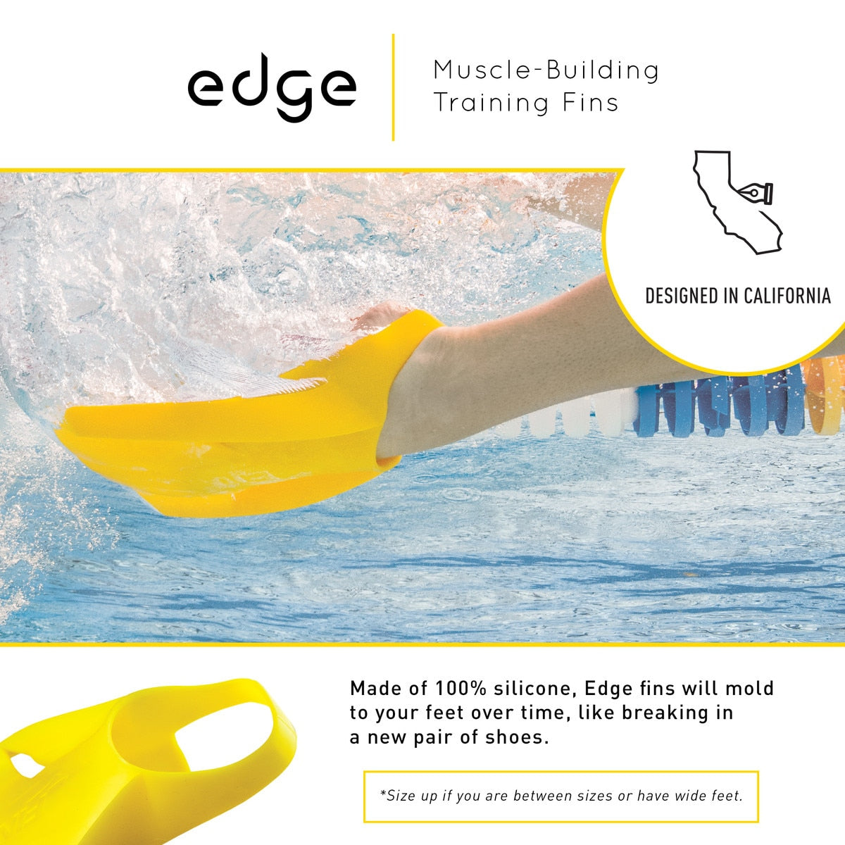FINIS EDGE Muscle-Building Training Fins