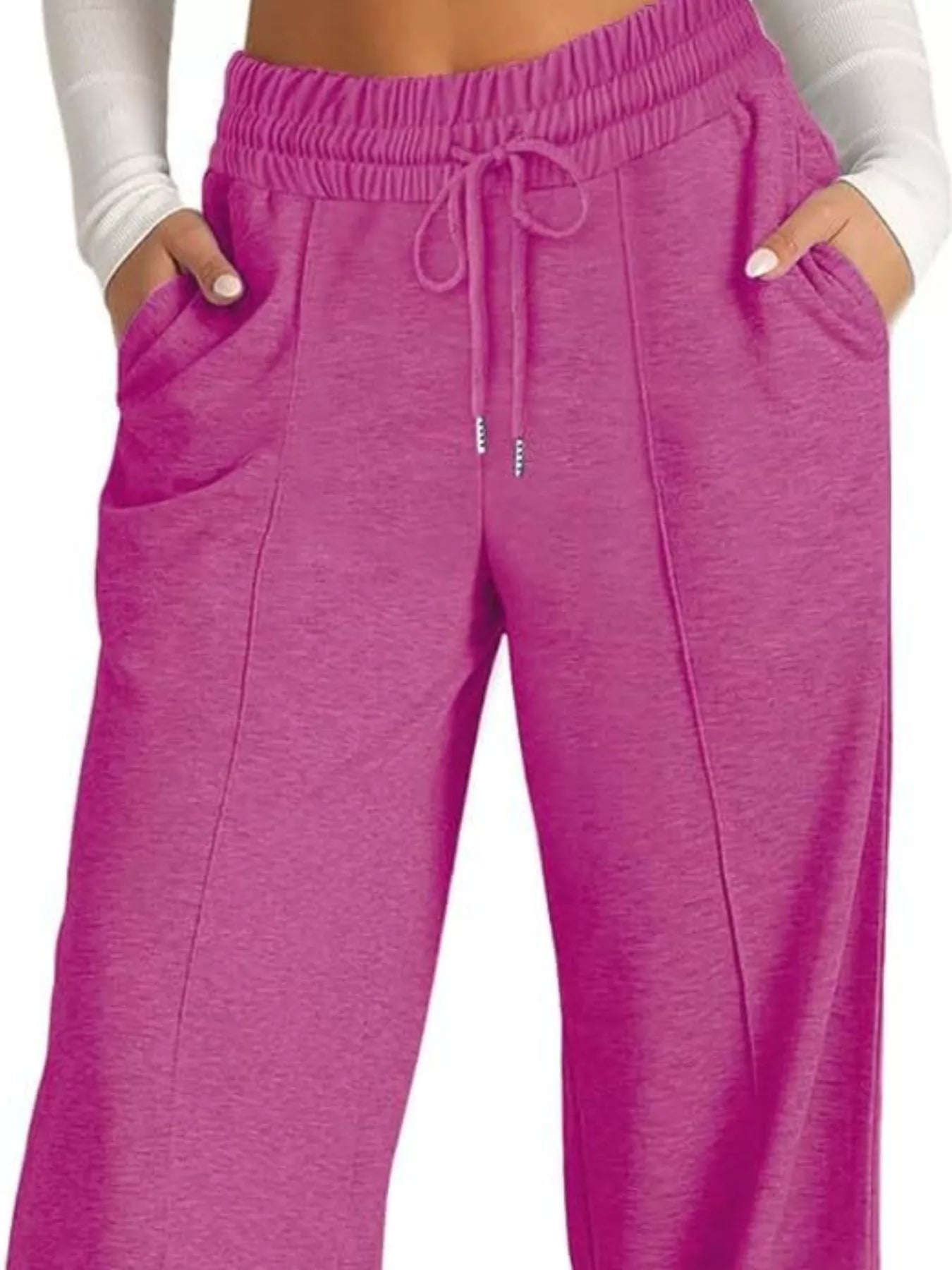Wide Leg Drawstring Pants in Multiple Colors