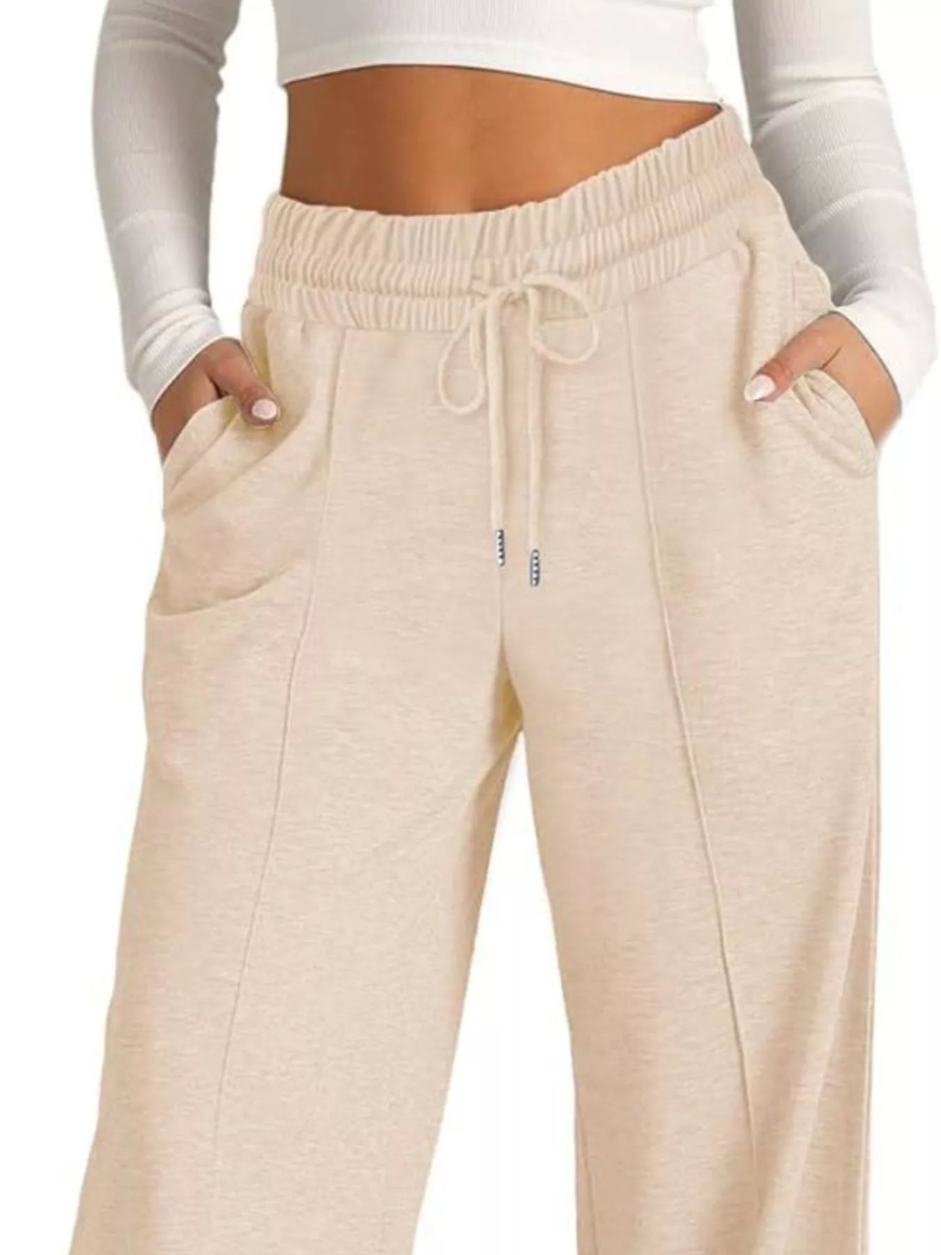 Wide Leg Drawstring Pants in Multiple Colors