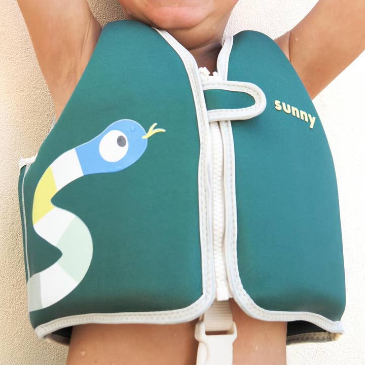 Sunnylife - Wholesale Beach Accessories - Float Vest 2-3 Into the Jungle Green