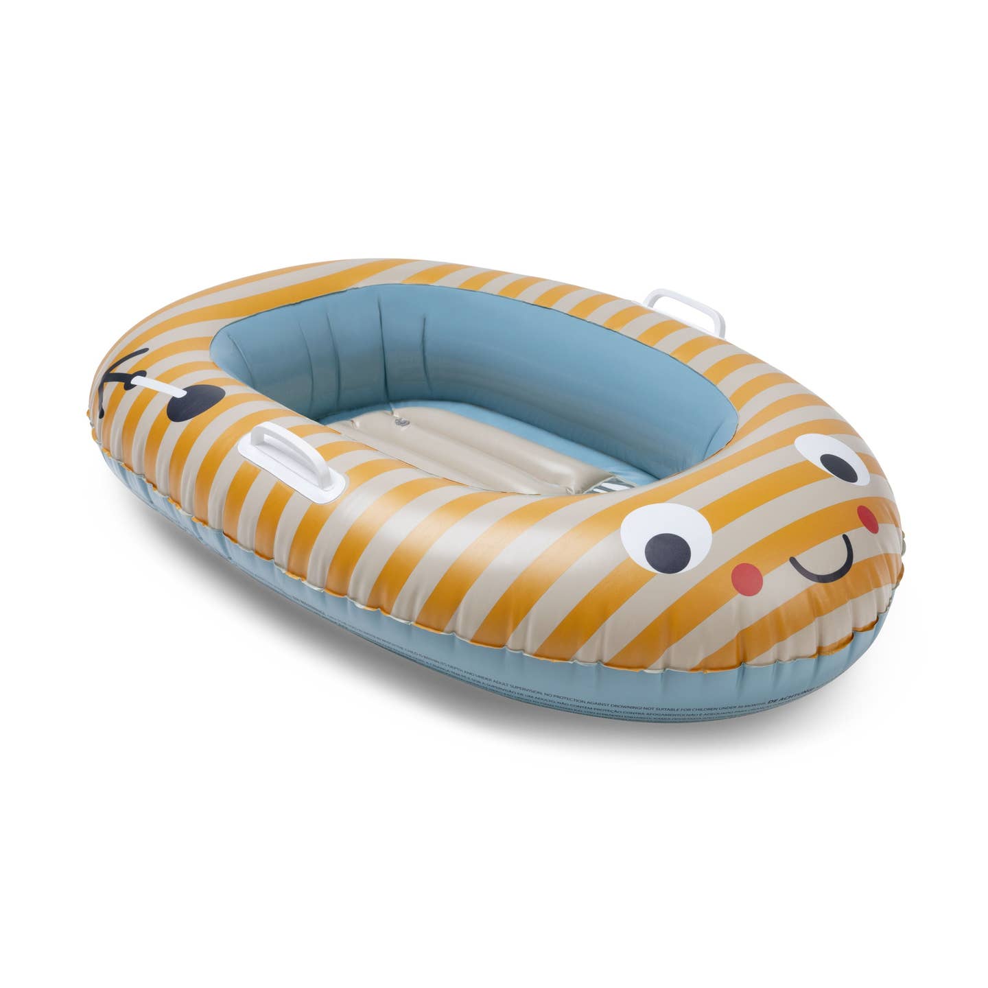 Sunwave Brands - Wholesale Inflatables - Float Boat - Yellow/White Stripes