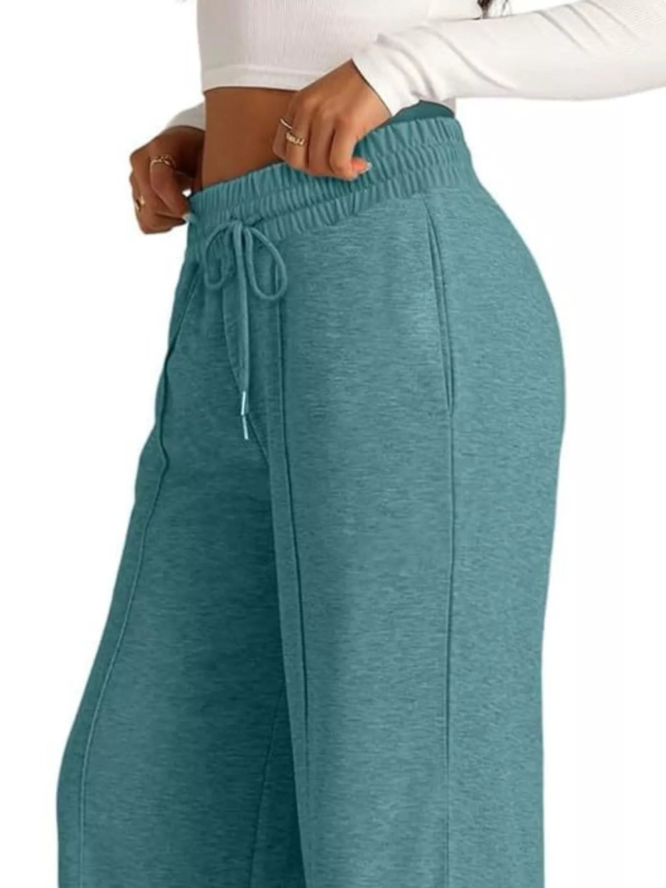 Wide Leg Drawstring Pants in Multiple Colors