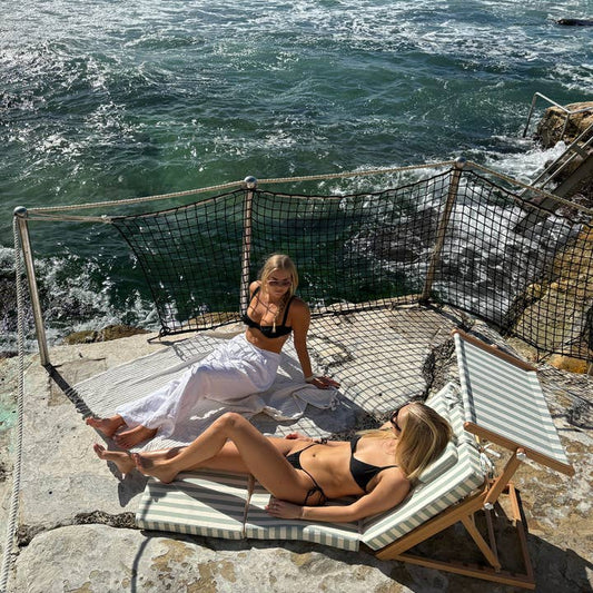 Sunnylife - Wholesale Outdoor Chair - Pool House Daybed La Palma Sage Stripe1