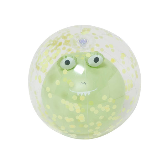 3D Inflatable Beach Ball - Cookie the Croc Green