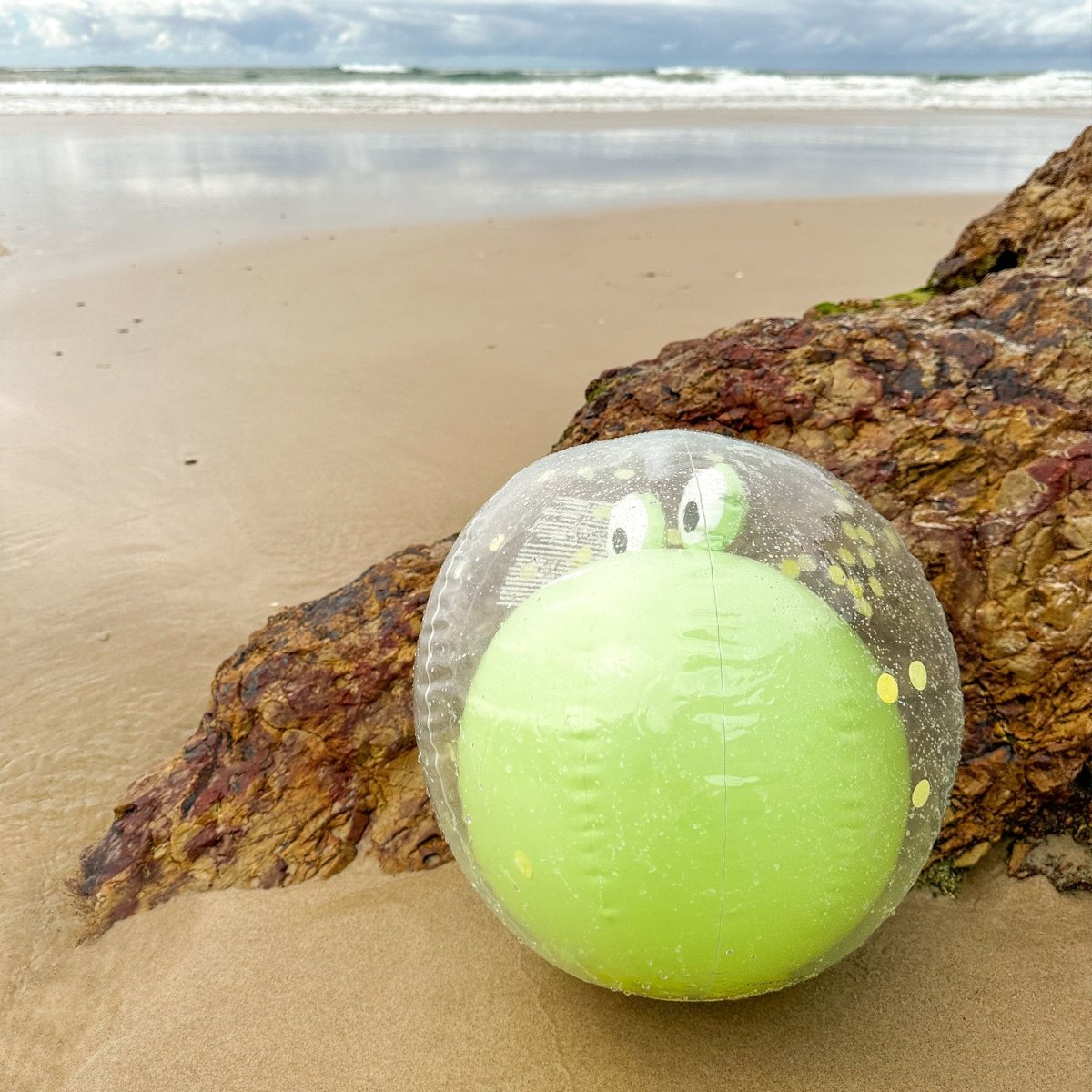 3D Inflatable Beach Ball - Cookie the Croc Green
