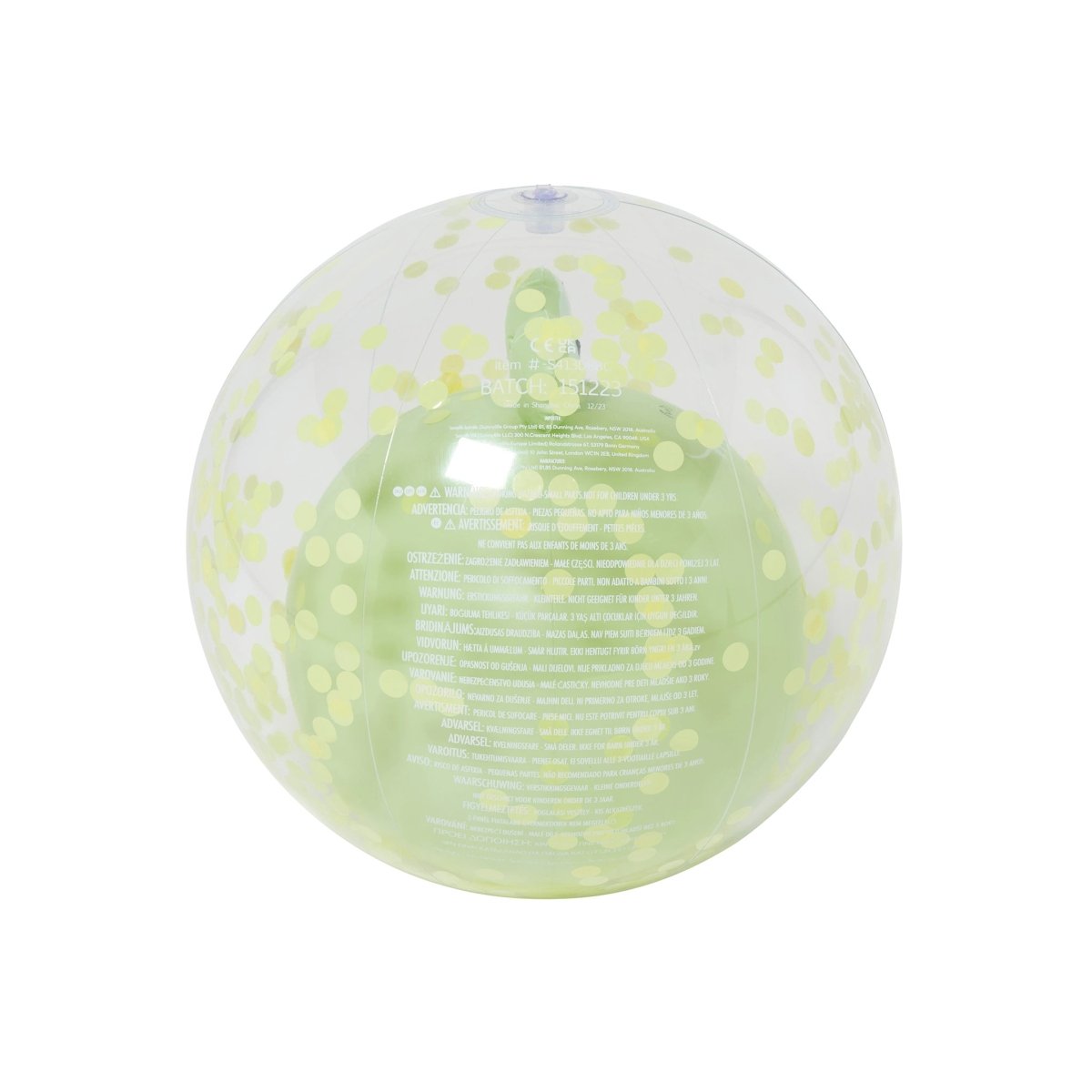3D Inflatable Beach Ball - Cookie the Croc Green