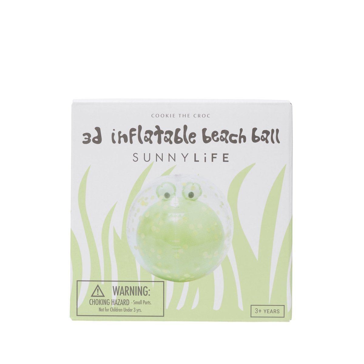 3D Inflatable Beach Ball - Cookie the Croc Green