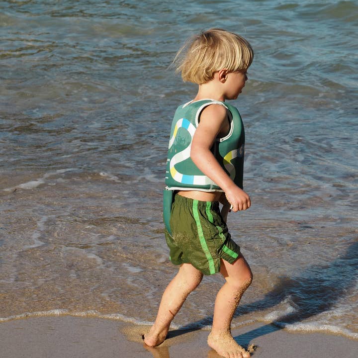Sunnylife - Wholesale Beach Accessories - Float Vest 2-3 Into the Jungle Green2