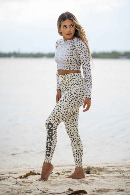 Leopard Shark Yoga & Swim Leggings - w/ Logo