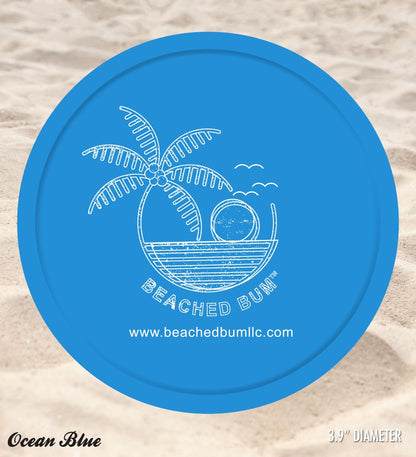 Ocean Blue - Beached Bum Silicone Beach Coasters (Set of 2)