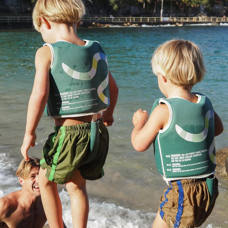 Kids Swim Vest 2-3 - Into the Jungle Green