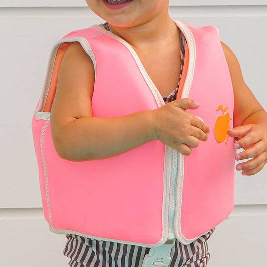 Sunnylife - Wholesale Beach Accessories - Float Vest 1-2 Poppy the Peach Neon Pink