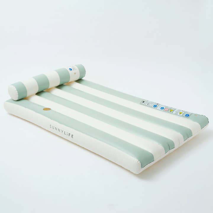 Sunnylife - Wholesale Inflatables - Luxe Lilo Green Stripe1