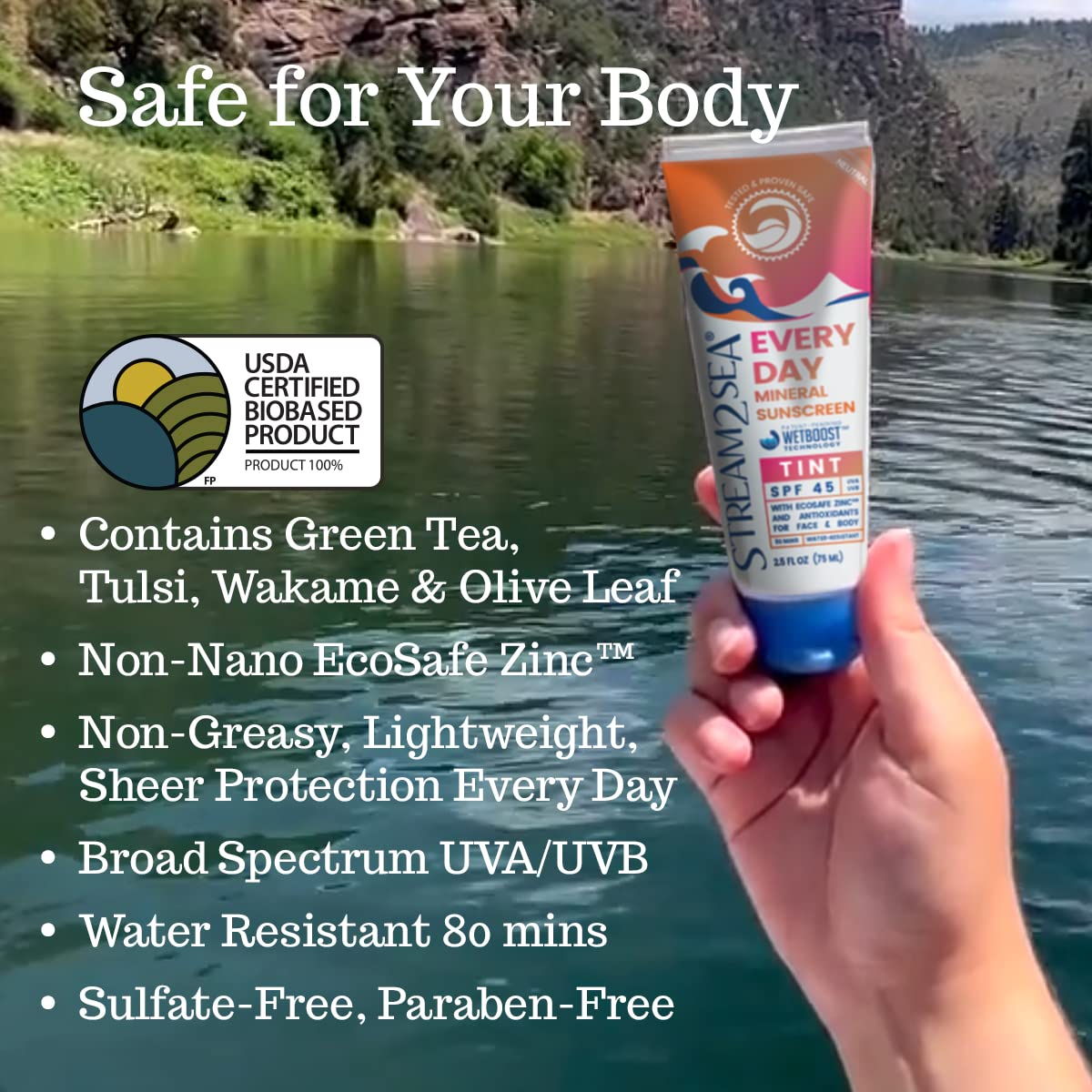 STREAM2SEA Every Day Sunscreen SPF 45 - Tint