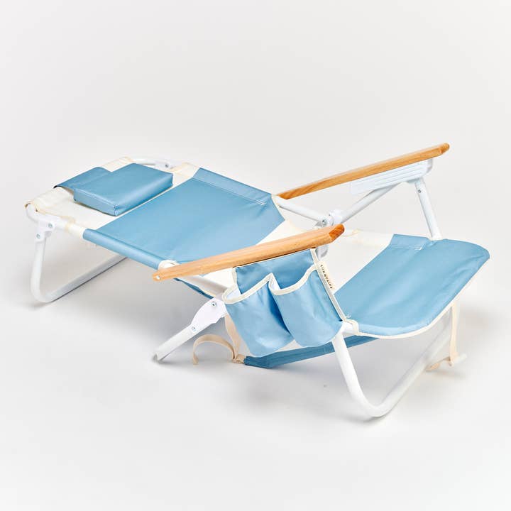 Sunnylife - Wholesale Beach Accessories - Deluxe Beach Chair La Mer Med Blue Block