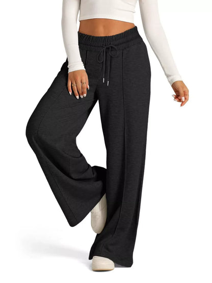 Wide Leg Drawstring Pants