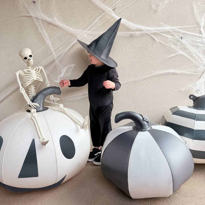 Sunnylife - Wholesale Inflatables - Halloween Light Up Pumpkins Black & White Set of 3