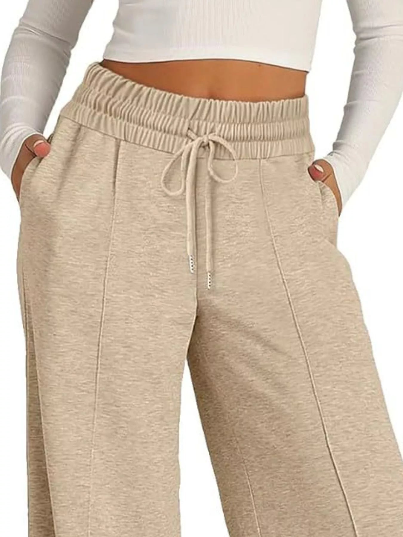 Wide Leg Drawstring Pants in Multiple Colors