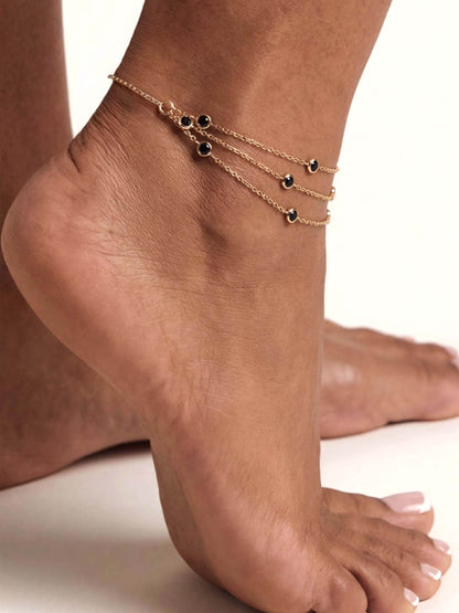Fine Details Crystal Anklet