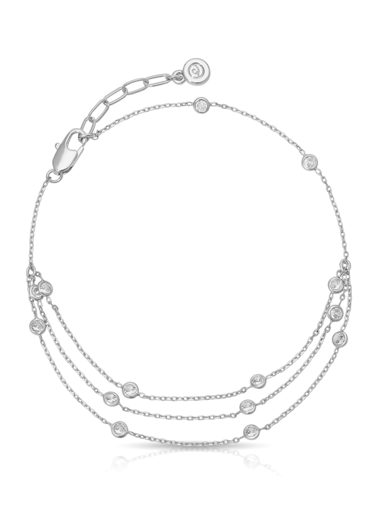 Fine Details Crystal Anklet