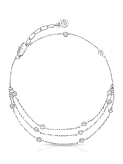 Fine Details Crystal Anklet