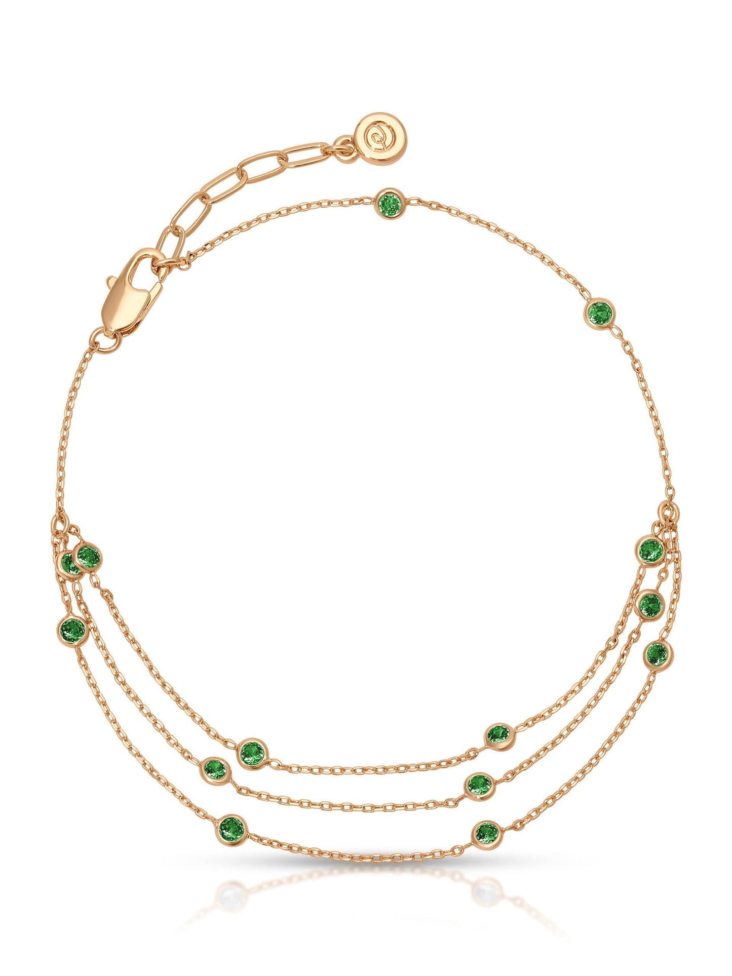 Fine Details Crystal Anklet