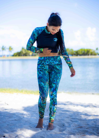 Abalone Yoga & Swim Leggings