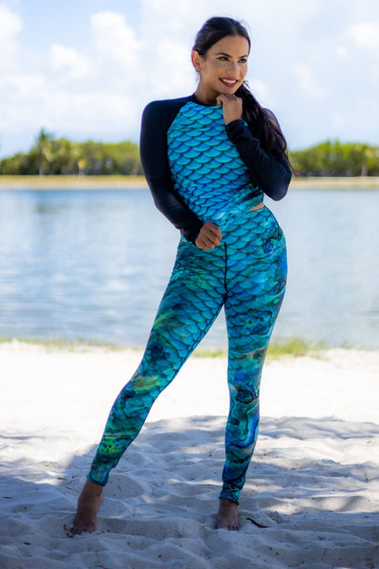 Abalone Scales Yoga & Swim Leggings