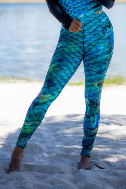 Abalone Scales Yoga & Swim Leggings