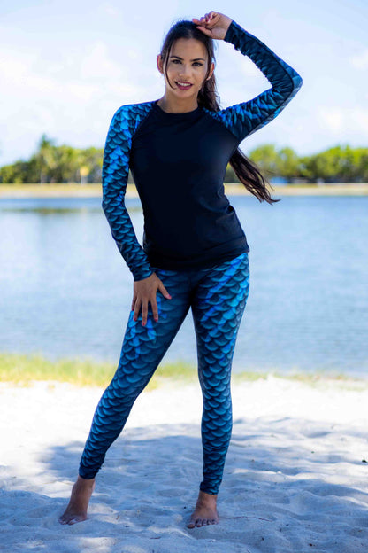 Black Magic Mermaid Rash Guard