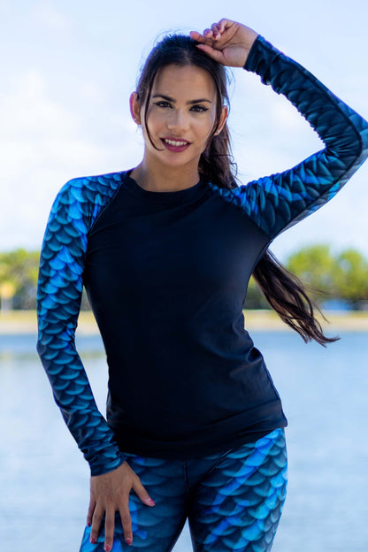 Black Magic Mermaid Rash Guard