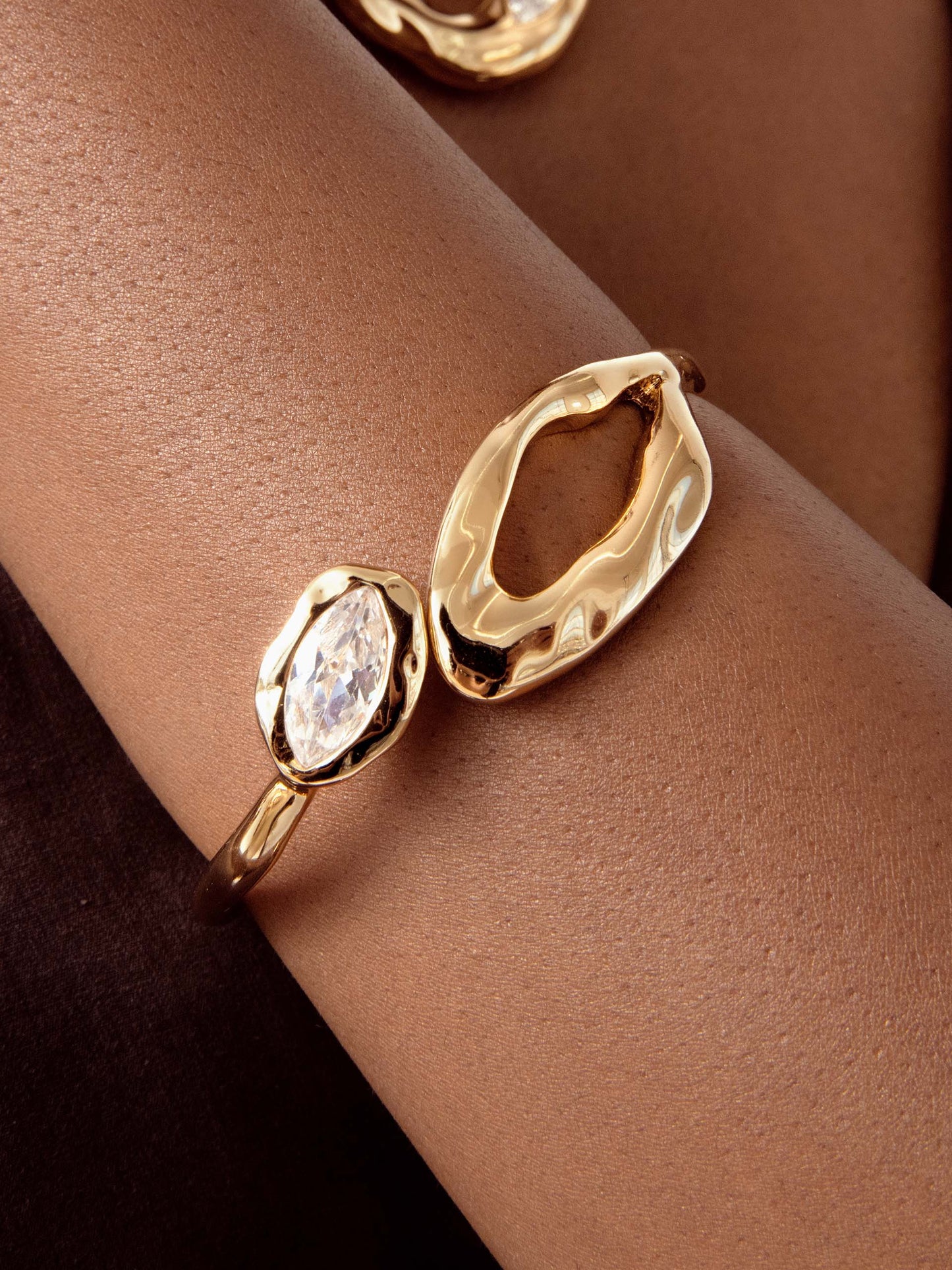 Molten Marquise Cuff