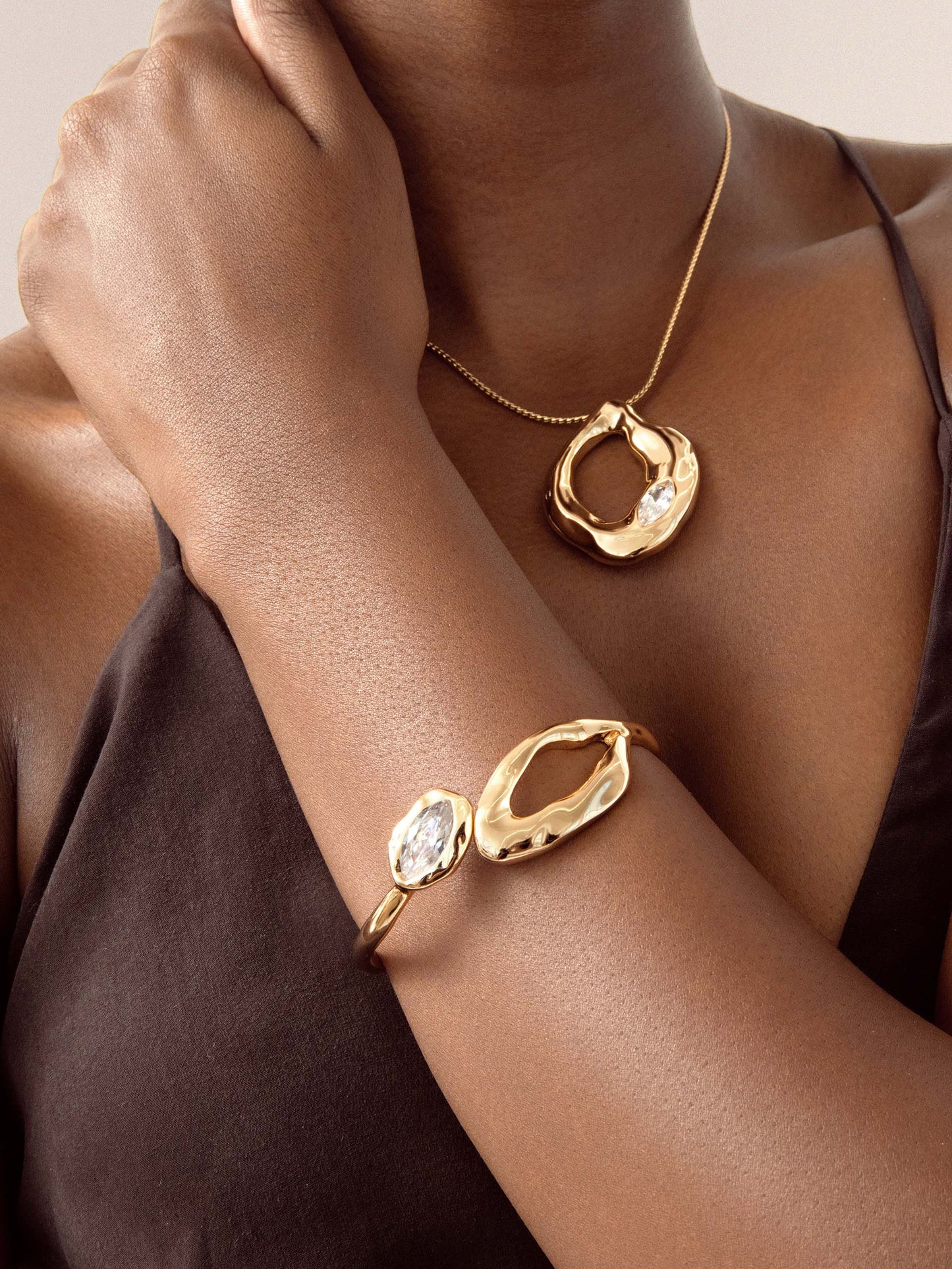 Molten Marquise Cuff