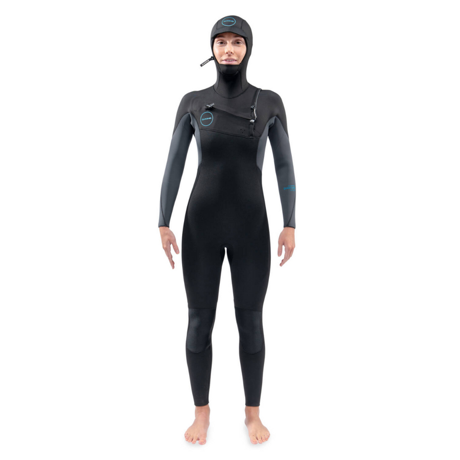 Dakine WOMENS QUANTUM CHEST ZIP HOODED FULLSUIT