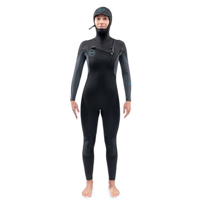 Dakine WOMENS QUANTUM CHEST ZIP HOODED FULLSUIT