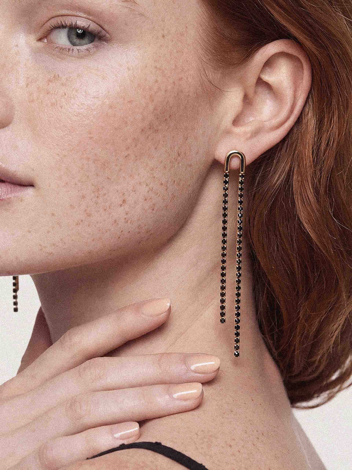 Double Chain Drop Earrings