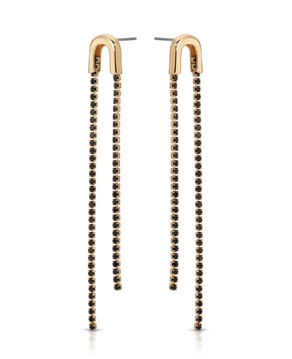 Double Chain Drop Earrings