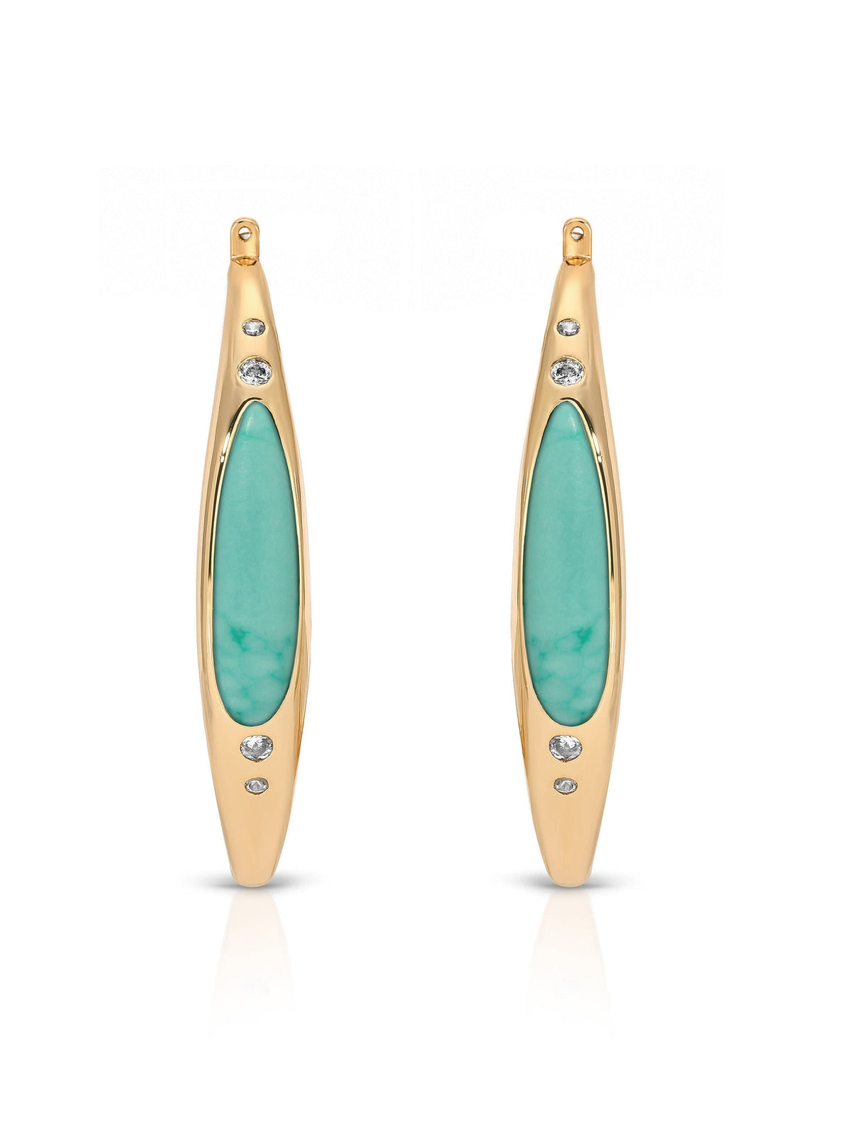 Turquoise Solstice Hoops