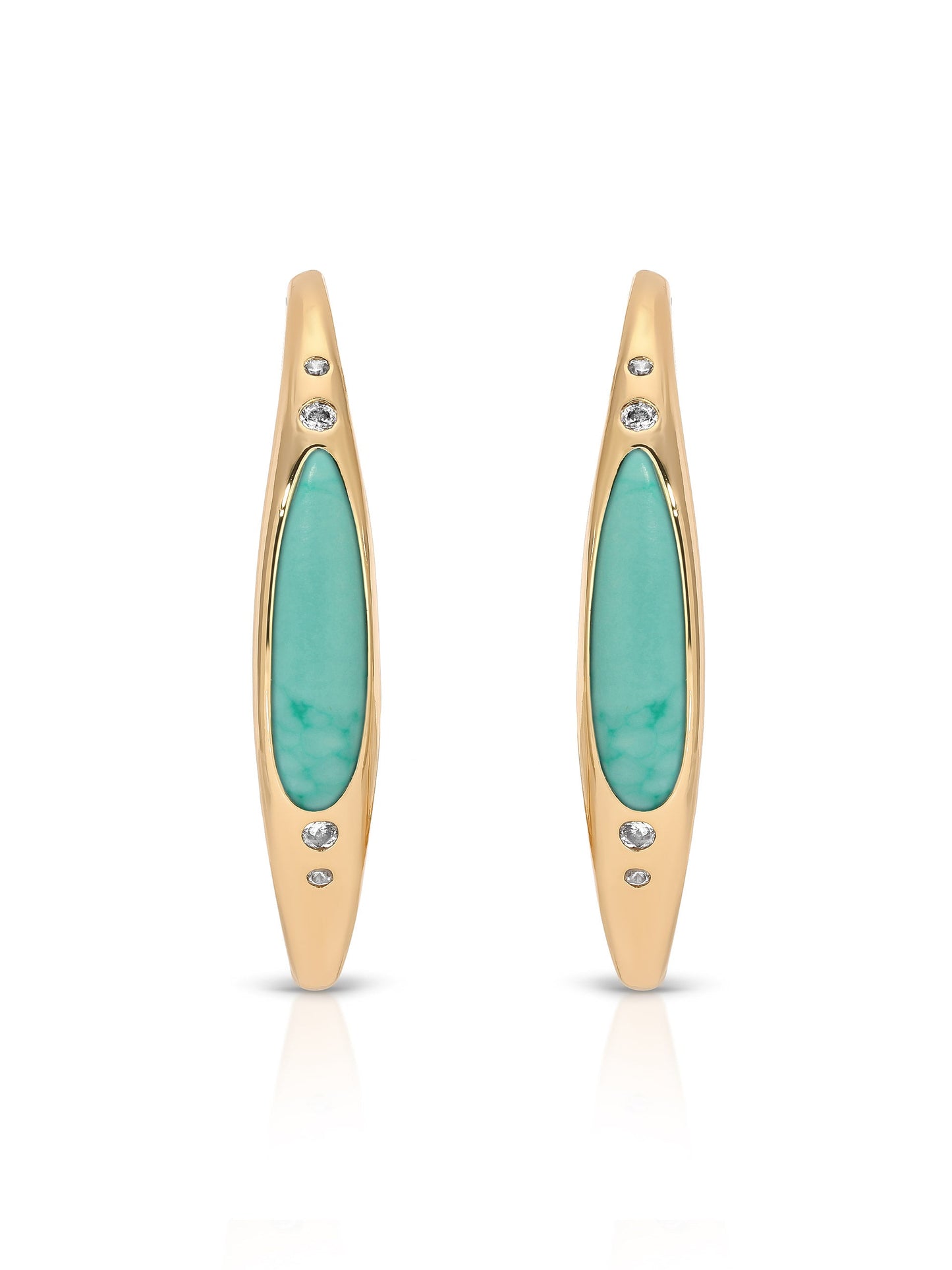 Turquoise Solstice Hoops