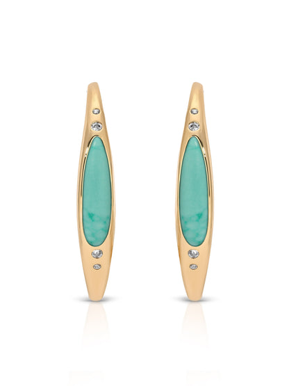 Turquoise Solstice Hoops