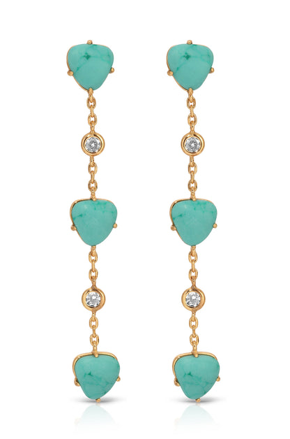 Turquoise Solstice Dangle Earrings