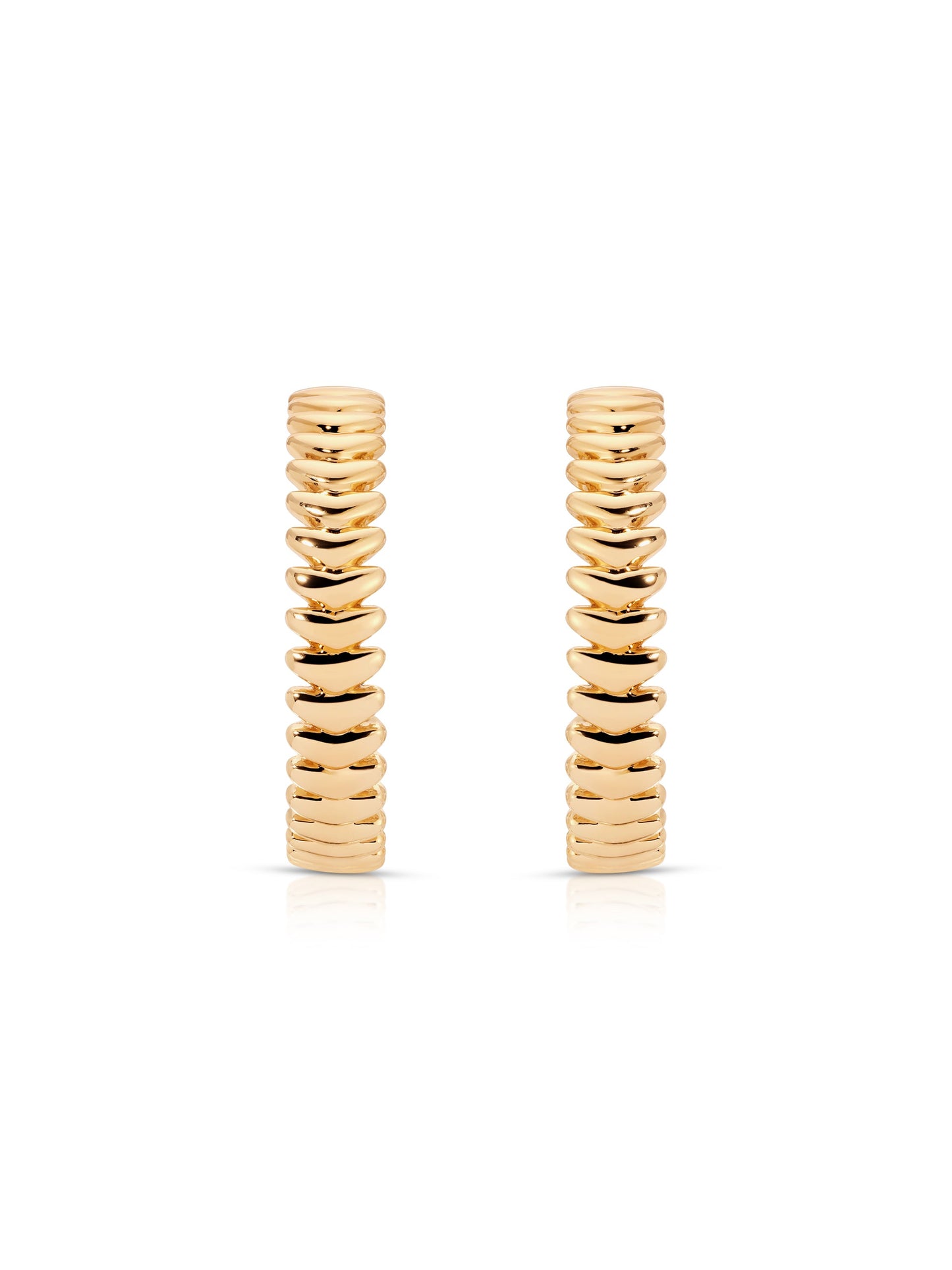 Large Metal Moderna Hoops