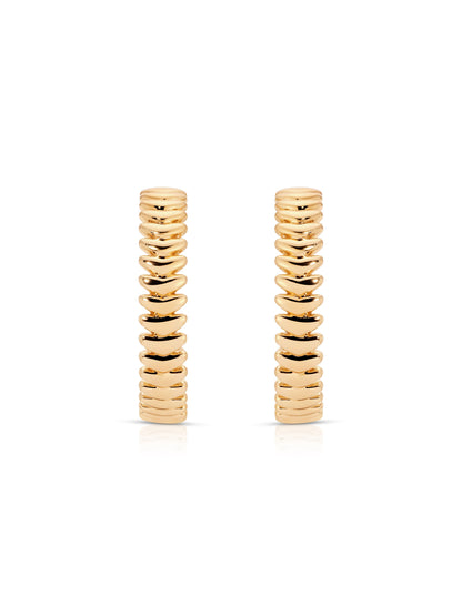 Large Metal Moderna Hoops