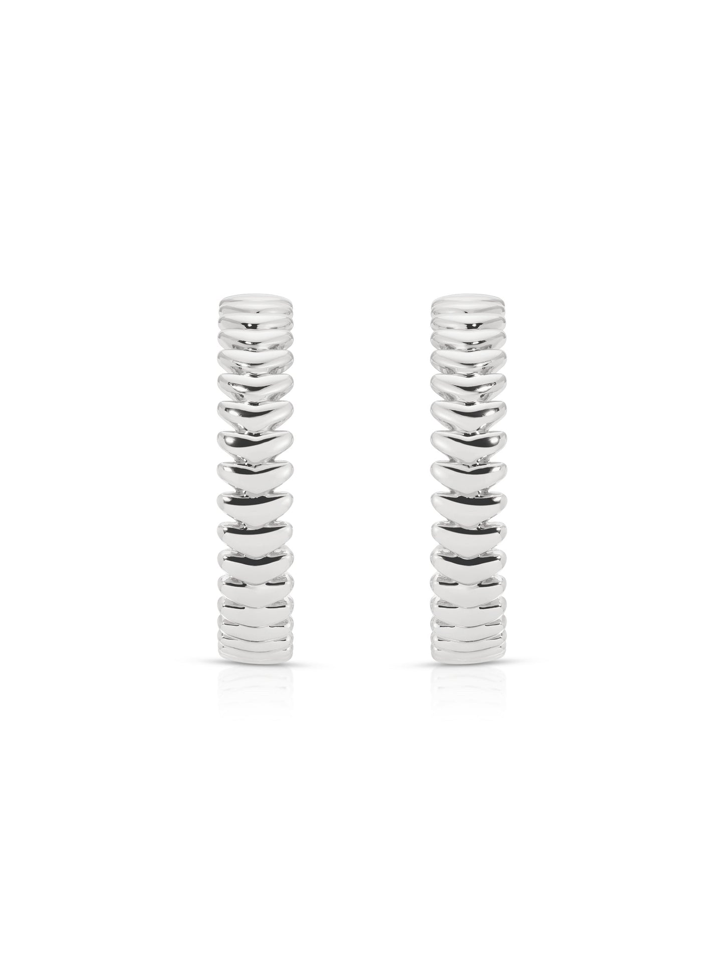 Large Metal Moderna Hoops