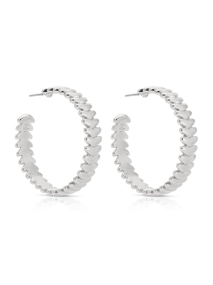 Large Metal Moderna Hoops